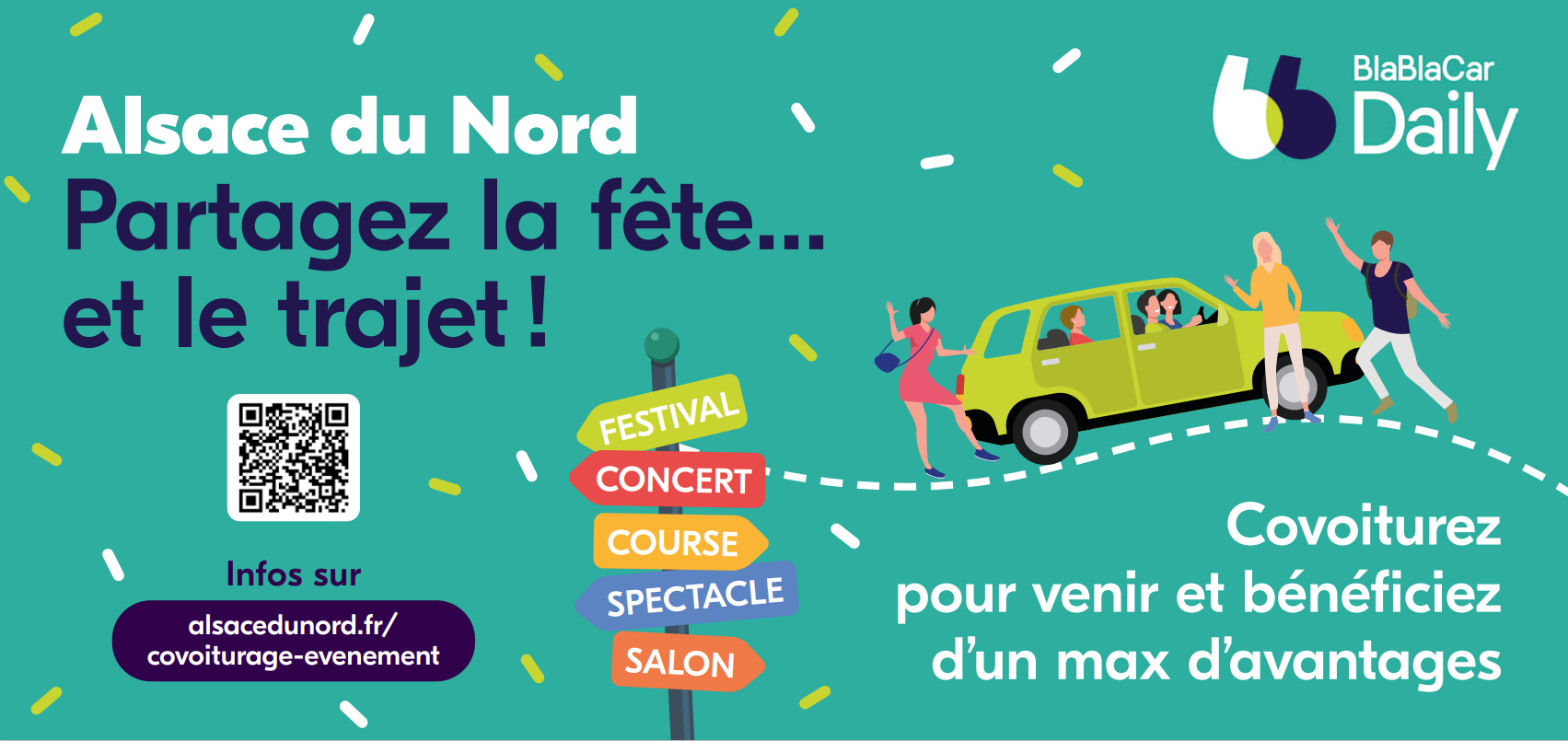 Alsace du nord, BlaBlaCar, Partager le fête et le trajet