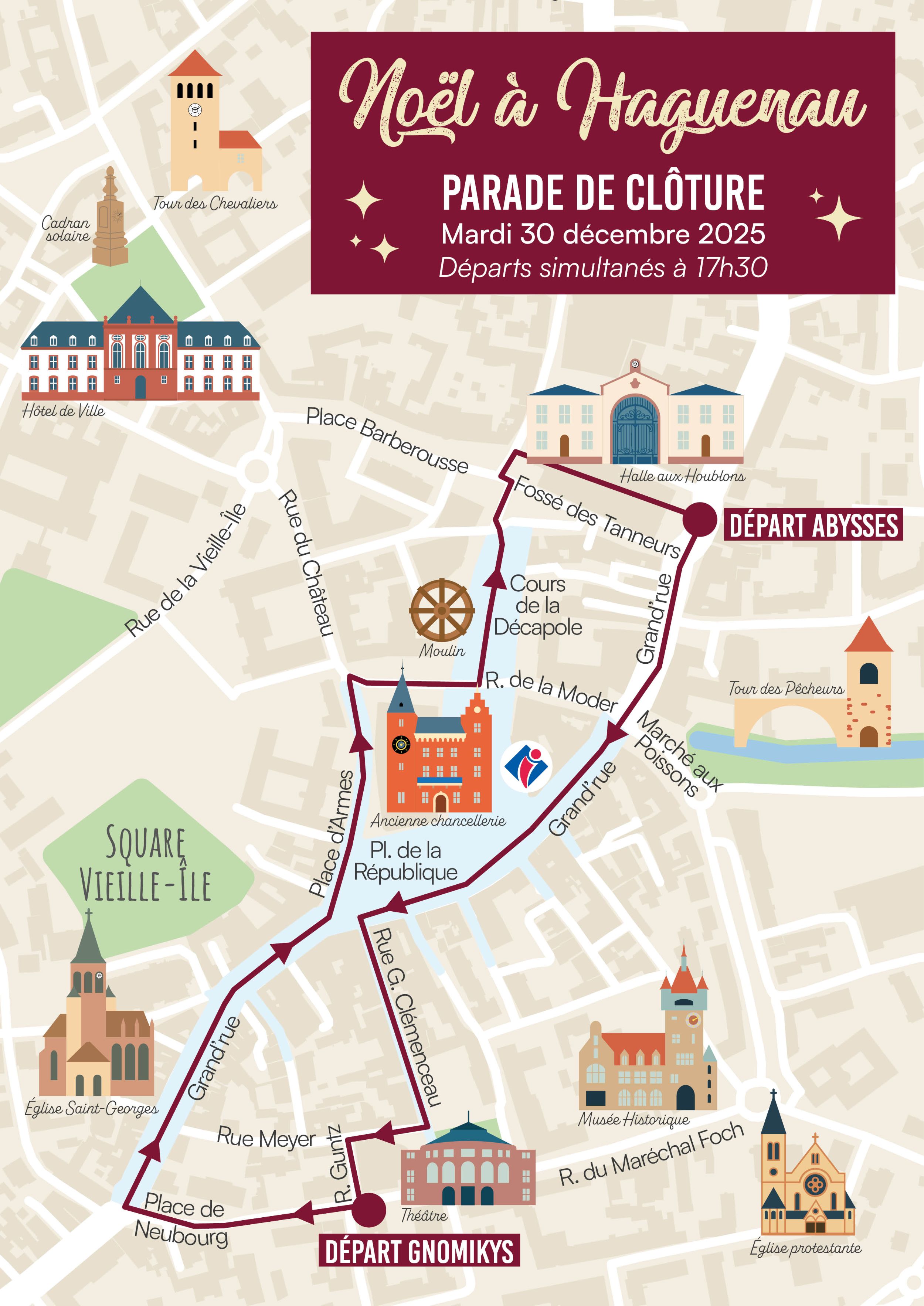 Plan parade cl&ocirc;ture